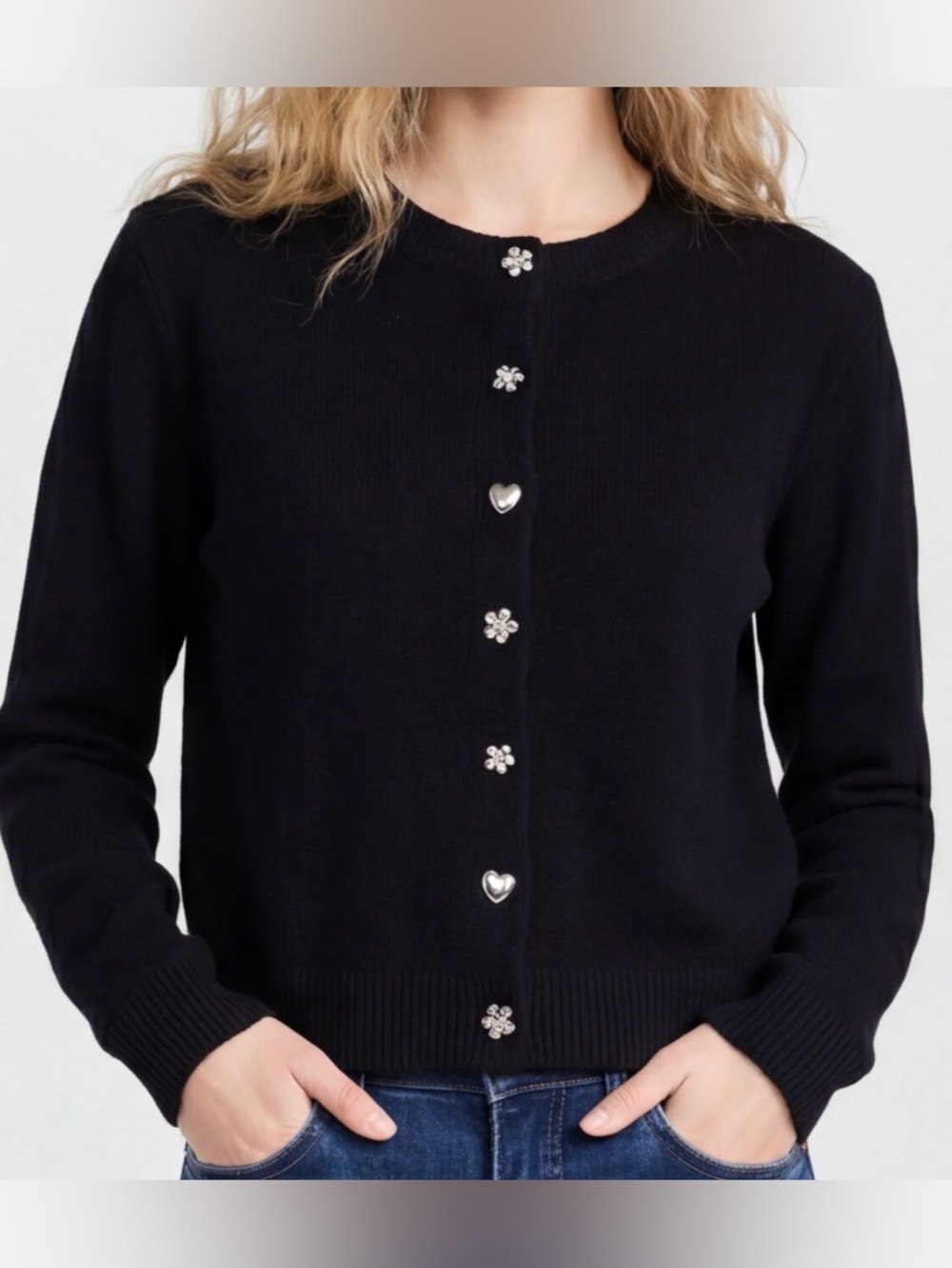 Women's Cardigan with Decorative Buttons